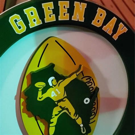 Retro Green Bay Packers Wood Sign 3D Wall Art NFL Team Logo - Etsy