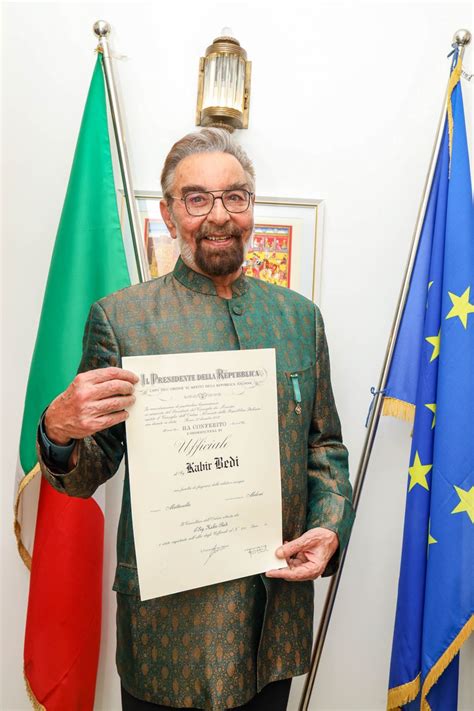 Kabir Bedi mentions ‘#Melodi’ as he’s awarded Italy’s highest honour ...