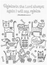 Rejoice In The Lord Coloring Page Pages sketch template