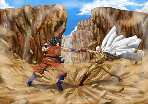 Goku Vs Saitama by piter235 on DeviantArt