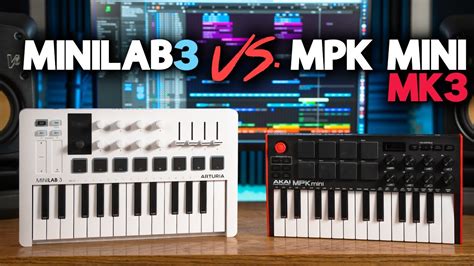 Arturia MINILAB 3 VS Akai MPK Mini Mk.3 - Which MIDI Keyboard should YOU choose? - YouTube