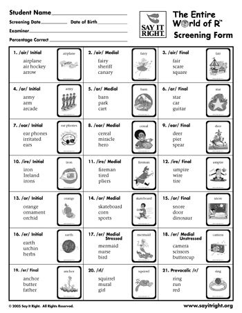 Vocalic R: The Entire World of R Screening Form - Download