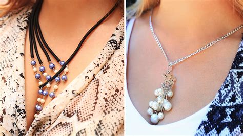 DIY Drop Pearl Necklace Ideas