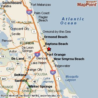 Daytona Beach Shores, Florida Area Map & More