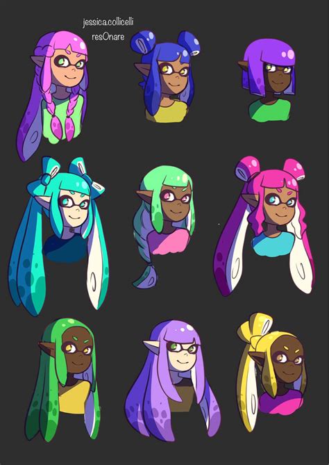 Inkling Hairstyles | Splatoon Amino