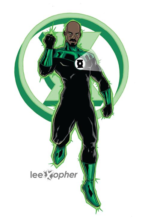 Green Lantern John Stewart Art Print — Lee Xopher