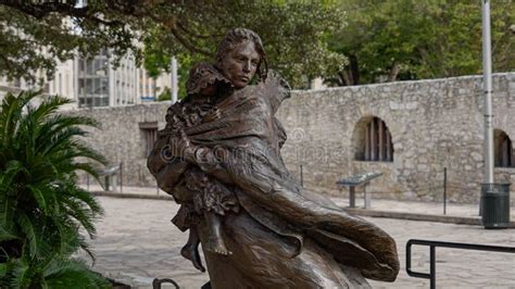 Statue at Alamo Museum in San Antonio Texas - SAN ANTONIO, UNITED STATES - NOVEMBER 01, 2022 ...