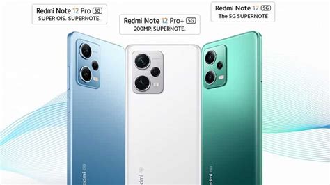 Redmi Note 12 5G Vs Redmi Note 12 Pro 5G Vs Redmi Note 12 Pro Plus ...