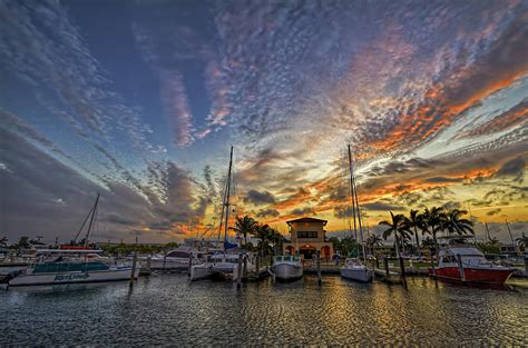 Marina Sunset Photograph by Island Photos - Fine Art America