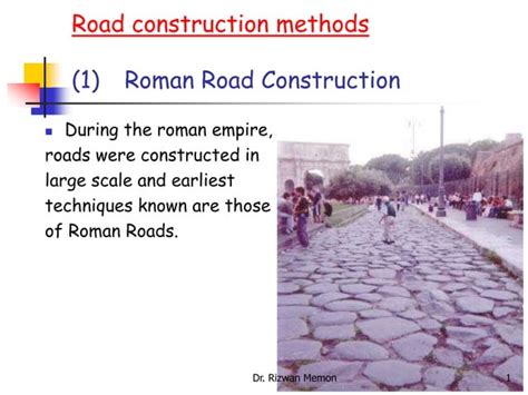 Roman Road Construction Methods | PPT