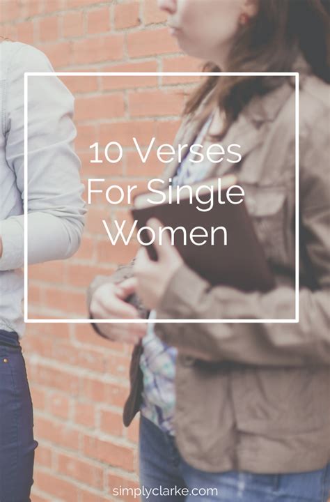 10 Verses for Single Women - Simply Clarke