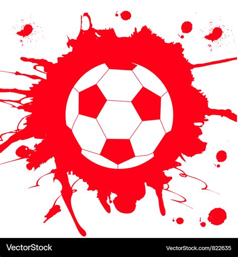 Soccer ball on abstract background Royalty Free Vector Image