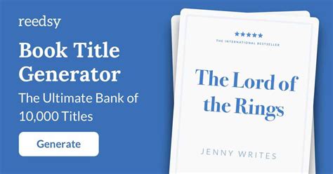 Crime Book Title Generator • The Ultimate Bank of 10,000 Titles