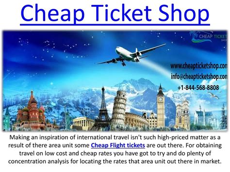 PPT - Online Booking Cheap International Flight Ticket On Cheap Ticket Shop PowerPoint ...