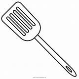 Spatula Coloring Page  Free spatula For Kids Ultra sketch template