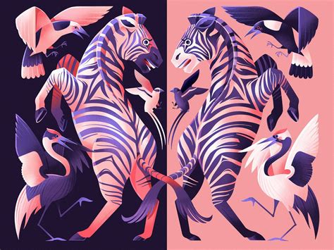 'Contrast' - Procreate Art Prize Entry | Animal illustration, Animal ...