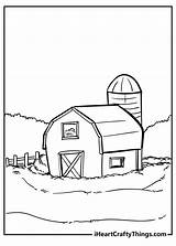 Printable Barn Coloring Pages sketch template