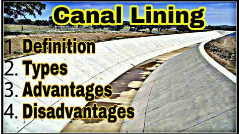 Canal Lining (Full topic) in Irrigation Engineering - YouTube