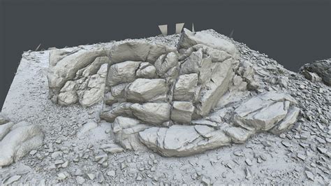 ArtStation - Photoscan_Beach Rock_0024_only HighPoly Mesh (16K Texture) | Game Assets