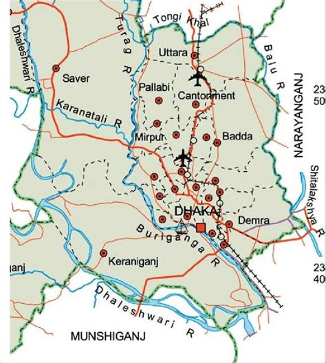 River system around Dhaka city | Download Scientific Diagram