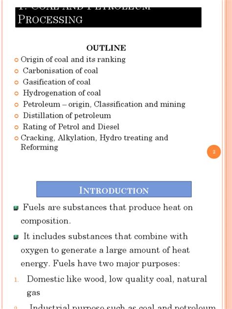 Coal and Petroleum Processing | PDF | Petroleum | Coal