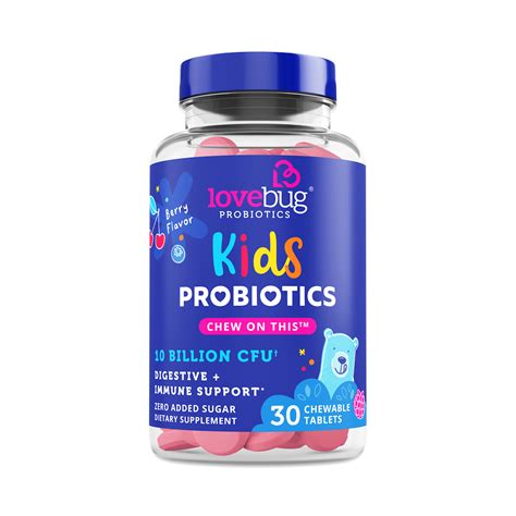 LoveBug Probiotics Chewable Kids Probiotic | Thrive Market