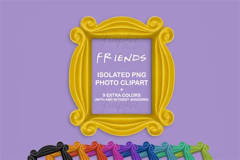 Isolated Friends TV show frames | Graphic Objects ~ Creative Market