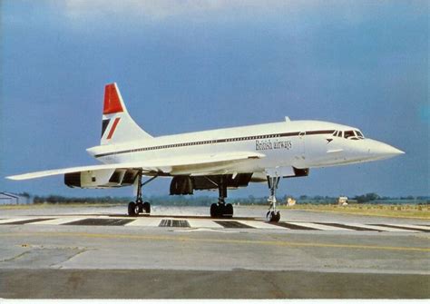 British Airways Concorde Postcard | Vintage aircraft, Aircraft, Concorde