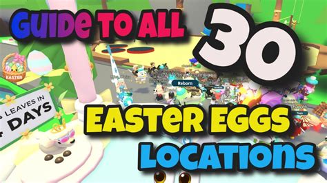 GUIDE TO ALL THE EASTER EGGS LOCATIONS in ADOPT ME 2021! - YouTube