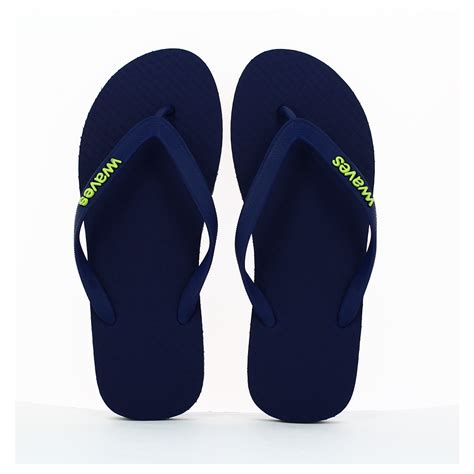 WAVES MEN THONGS SLIPPERS NAVY-LGR | DSI Footcandy