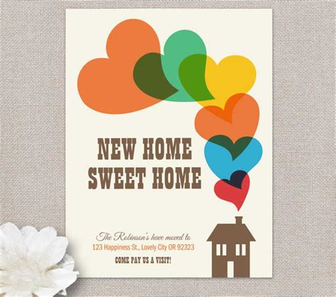 Moving Home Cards Template - Best Business Templates