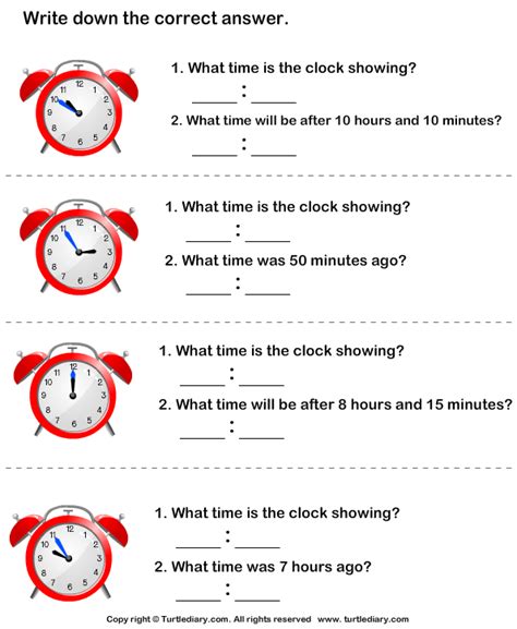 Find Time Given The Elapsed Time Worksheet | Worksheets Samples