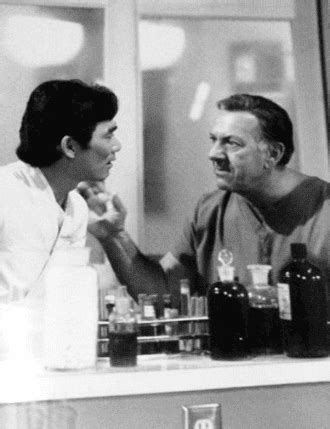 Photo of Quincy actor Jack Klugman and co-star Robert Ito