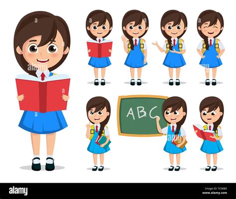 Girl Student Cartoon