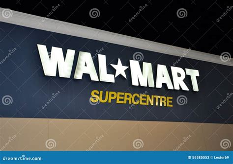 Walmart store sign editorial stock photo. Image of food - 56585553