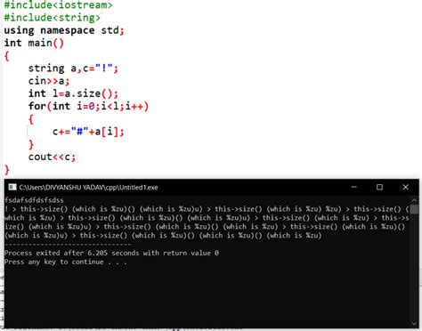 c++ - std::string difference in output when use c+=expression and c=c+expression - Stack Overflow