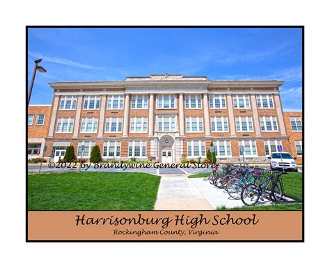 Harrisonburg High School now Memorial Hall poster print | Brandywine ...