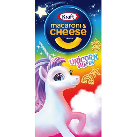 Kraft Macaroni & Cheese Dinner with Unicorn Pasta Shapes (5.5 oz Box ...