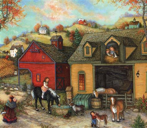 Linda Nelson Stocks | American folk art, Romance art, Farm art