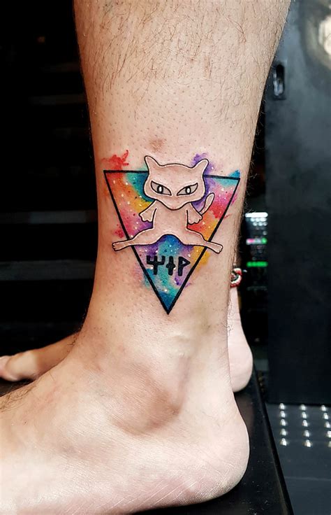 Been dreaming of getting an Ancient Mew tattoo for so long. Well, there it is! : r/pokemon