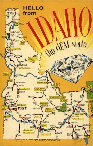 Hello from Idaho the Gem State Maps