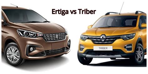 Renault Triber vs Maruti Suzuki Ertiga – Specification Comparison » Car Blog India