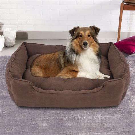 Extra Large Faux Suede Washable Pet Bed - Brown | Washable dog bed, Washable pet bed, Dog mattresses