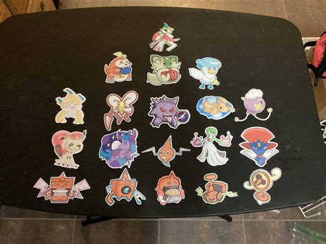 Assorted Pokemon Stickers by KarmaArtistry on DeviantArt