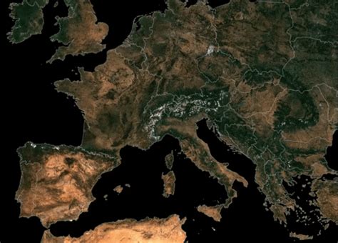 Amazing satellite images show Europe 'drying up' in worst drought in ...