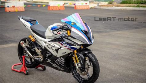 Yamaha R15 modified to look like Rs 85 L worth BMW S1000RR HP4 Race for ...