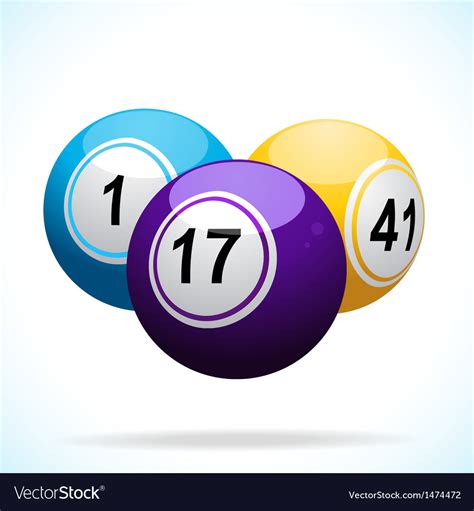3d bingo balls floating Royalty Free Vector Image