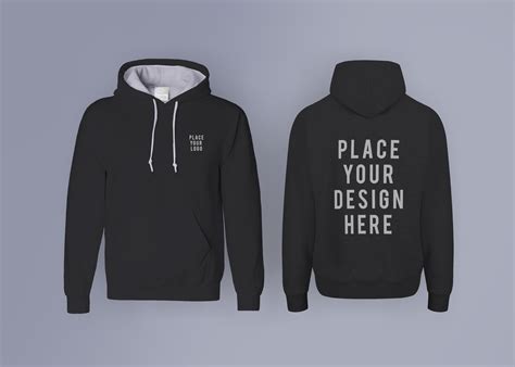 Black Hoodie Mockup ( Front and Back )