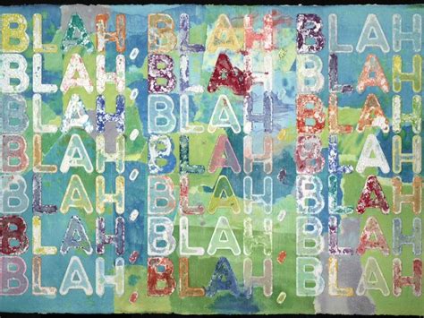 Mel Bochner, Blah, Blah, Blah, 2012 | Sale artwork, Conceptual artist, Art