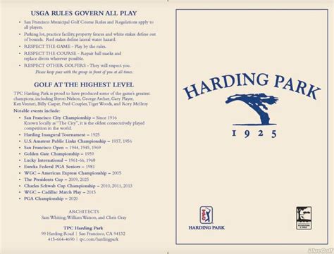 TPC Harding Park - Harding Park - Course Profile | Course Database